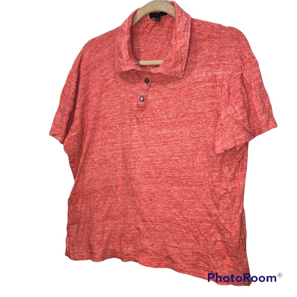zachary prell nantucket red cotton jersey knit polo XL
